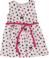babypoppenjurk Stars 46 cm wit