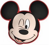 kussen Mickey Mouse 35 cm polyester zwart/rood