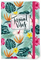 notitieboek Tropical A5 24 x 14 cm papier lichtgroen