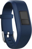 Siliconen Smartwatch bandje - Geschikt voor  Garmin Vivofit Junior 1 / Junior 2 siliconen bandje - donkerblauw - Strap-it Horlogeband / Polsband / Armband