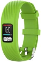 Siliconen Smartwatch bandje - Geschikt voor Garmin Vivofit 4 siliconen bandje - lichtgroen - Strap-it Horlogeband / Polsband / Armband - Maat: Maat S
