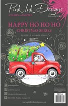 Pink Ink Designs Clear stamp - Happy Ho Ho Ho - A5 - Set van 9