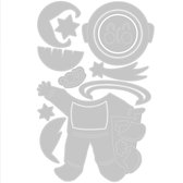 Sizzix Thinlits Snijmal Set - Astronaut - 13 stuks