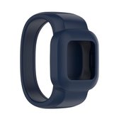 Voor Garmin Vivofit JR3 siliconen vervangende horlogeband zonder gesp, maat: S (donkerblauw)