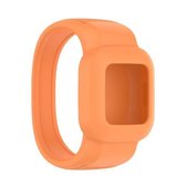 Voor Garmin Vivofit JR3 siliconen vervangende horlogeband zonder gesp, maat: S (oranje)
