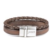 Josh Armband Double Brown - 09110S - 21,5 cm