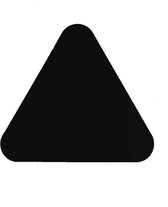 Haaientanden (20 stuks) - Zwart 130 x 116 mm Anti-slip-vloersticker