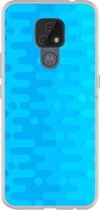 Smartphonebooster Telefoonhoesje - Back Cover - Geschikt Voor Motorola Moto E7 - Blue En Blue