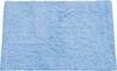 MSV Badkamerkleedje/badmat - voor op de vloer - lichtblauw - 45 x 70 cm - polyester/katoen