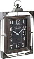 Muurklok DKD Home Decor Loft Hout Ijzer (39 x 6.5 x 61 cm)