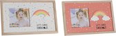 Fotolijsten DKD Home Decor Regenboog Hout MDF (2 pcs) (25 x 1 x 16 cm)