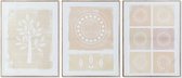 Schilderij DKD Home Decor Dots (60 x 3 x 80 cm)