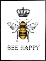 Schilderij Bee Happy (120 x 80 x 4 cm)