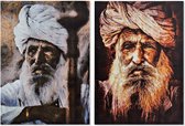 Schilderij DKD Home Decor Indiaas 50 x 1.8 x 70 cm (2 pcs)