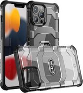 wlons Explorer-serie pc + TPU-beschermhoes voor iPhone 13 Pro Max (zwart)