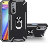 Voor Realme 7 PC + TPU-beschermhoes met 360 graden draaibare ringhouder (grijs)