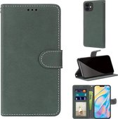 Retro Frosted Horizontale Flip PU Lederen Case met Houder & Kaartsleuven & Portemonnee & Fotolijst Voor iPhone 13 mini (Groen)