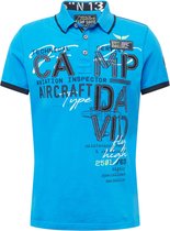 Camp David ® Polo met labelapplicaties en tapes