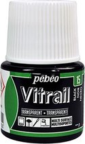 Glasverf - 15 Black - Transparant - Pebeo Vitrail - 45 ml