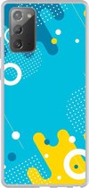 Smartphonebooster Telefoonhoesje - Back Cover - Geschikt Voor Samsung Galaxy Note20 - Blue En Blue