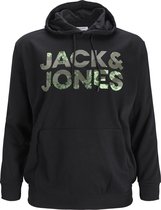 JACK&JONES PLUS SIZE JJSOLDIER LOGO SWEAT HOOD PS Heren Trui - Maat EU5XL US3XL