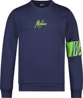 Malelions Junior Captain Crewneck - Navy/Green - 12 | 152