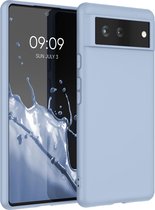 kwmobile telefoonhoesje voor Google Pixel 6 - Hoesje voor smartphone - Back cover in mat lichtblauw