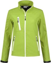 Santino Soul Dames Softshell stretch - Limegroen - S