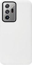 ADEL Siliconen Back Cover Softcase Hoesje Geschikt voor Samsung Galaxy Note 20 Ultra - Wit