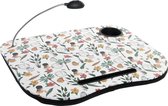 Notebook-standaard DKD Home Decor LED Blommor PVC (48 x 38 x 7 cm)