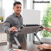 InnovaGoods - Aanpasbare multi-positie Laptoptafel Omnible - Verstelbaar - Opvouwbaar - Aluminium - 360º rotatie