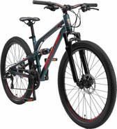 Bikestar  26 inch Alu MTB Fully, 21 speed, groen