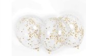 20 Confetti Ballonnen - Geel - papieren Confetti - 40 cm - Latex - Huwelijk - Verjaardag - Feest/Party -