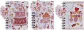 Boek over Ringen DKD Home Decor Roze (3 pcs) (12 x 1.5 x 14.5 cm)