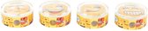Puntenslijper DKD Home Decor Emoji Geel Metaal Papier PS (4 pcs)