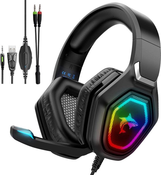 PlayStation 5 HeadsetJYPS Gaming Headset voor PS4 PS5 Xbox One PC