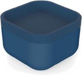 HIP Lunchbox Vierkant - Bamboe/Polypropyleen/Siliconen - 11x11 cm - Blauw