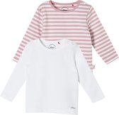 s.Oliver Baby T shirt double pack - Lange mouw - Stretch - Maat 80