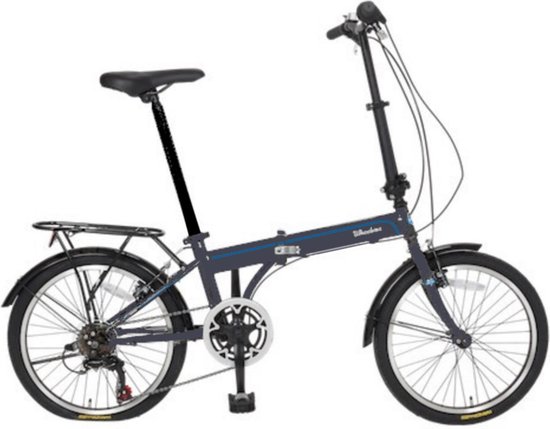 Falkx Vouwfiets 20 Inch - 6 Speed - Mat Antraciet