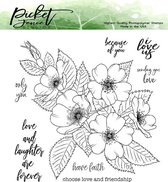 Wild Rose Boquet Clear Stamps (F-113)