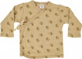 Lodger Overslagshirt Baby maat 68 - Topper - 100% Katoen - Hydrofiel - Perfecte Pasvorm - Elastisch - Overslag - Oeko-Tex - 2-4M - Geel