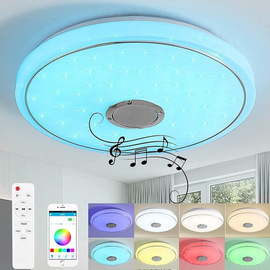 24W plafondlamp LED - App & afstandsbediening - 40x5.5 cm | bol.com