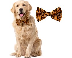 Strikje Bow Tie Hond Tiger maat M