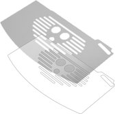 dipos I 2x Pantserfolie mat compatibel met De Longhi Magnifica 04.110 Tropfblech Beschermfolie 9H screen-protector