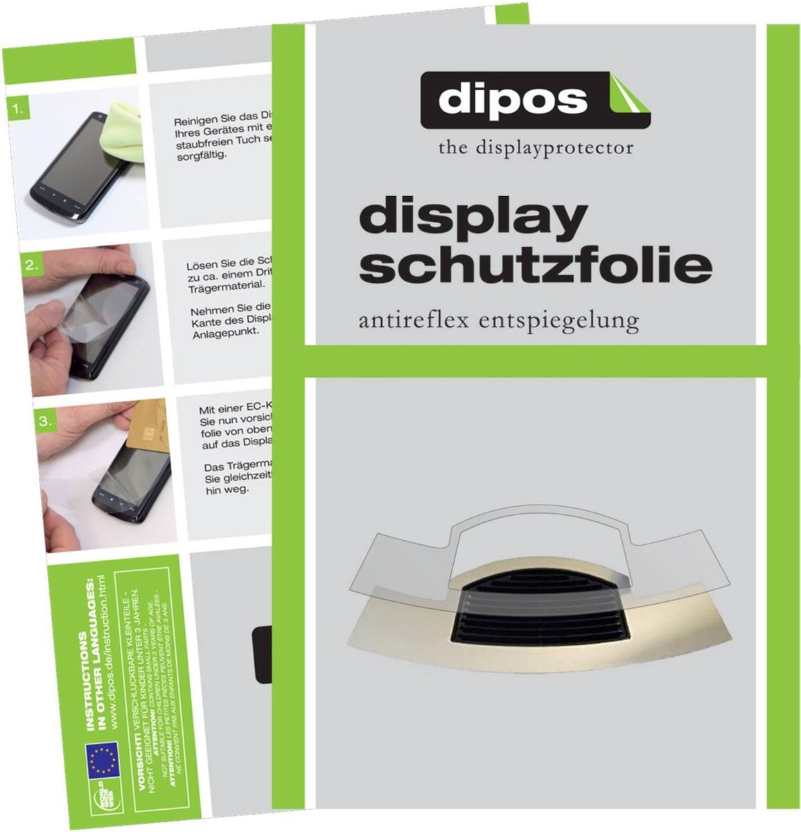 dipos I 2x Beschermfolie mat compatibel met Jura D4 Tropfblech Folie screen-protector