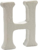 Pincello Decoratieletter H 12,5 X 2 X 15 Cm Polystyreen Wit