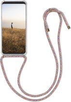 kwmobile telefoonhoesje geschikt voor Samsung Galaxy S9 - Hoesje met telefoonkoord - Back cover in meerkleurig / transparant
