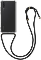kwmobile telefoonhoesje compatibel met Huawei P20 - Hoesje met koord - Back cover in transparant