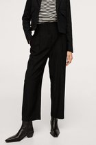 Mango Broek Crop Bandplooibroek 17035138 99 Dames Maat - 46