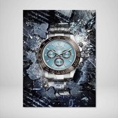 DEVICI Motiverende Wanddecoratie - Muurdecoratie - Audemars Piguet Royal Oak Perpetual Calendar Perfection - Canvas Wall Art Ingelijste Wanddecoratie Kantoor Ingelijste Kunstposters & Kunstpr